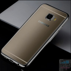 Husa Plating Samsung Galaxy A3 (2017) A320 Neagra foto