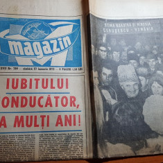 ziarul magazin 27 ianuarie 1973- ziua de nastere a lui ceausescu