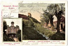 Brasov- Casa de tir. Promenada Graft- clasica,circulata 1902 ilustrata RARA foto