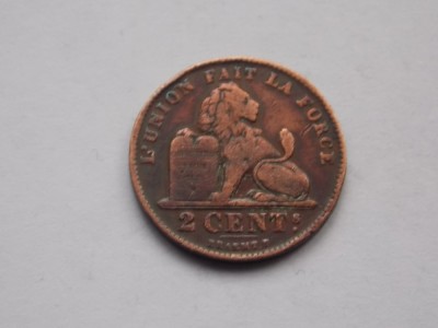 2 CENT 1909 BELGIA foto