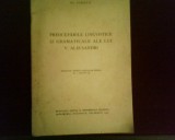 Al. Iordan Preocuparile lingvistice si gramaticale ale lui V. Alecsandri