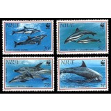 NIUE 1993 WWF SPECII PROTEJATE DELFINI COTA MICHEL 17 EURO