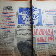 magazin 31 martie 1973-articol despre santierul naval braila,rapid bucuresti