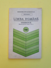 GRAMATICA MANUAL PENTRU CLASA A VIII A ^ ION POPESCU AN 1997 foto