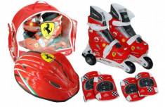 Set Role Cu Accesorii Protectie Incluse Saica Ferrari Marimi Reglabile 28-31 foto