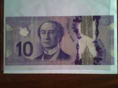 Bancnota Canada - 10 dollari - circulata foto