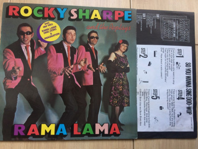 rocky sharpe and the replays rama lama 1979 disc vinyl lp muzica rock&amp;#039;n&amp;#039;roll foto