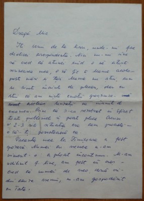 Scrisoare a scriitoarei Lucia Demetrius catre Mia Groza, 6 pagini olografe foto