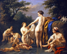 CANVAS PRINTAT - LOUIS JEAN-FRANCOIS LAGRENEE - VENUS AND NYMPHS BATHING (1776) foto