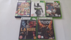 LOT 5 Jocuri - LA Noire - FIFA Street - Call of duty - XBOX 360 [Second hand] foto