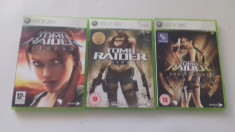 LOT 3 Jocuri Tomb Raider - Lara Croft - XBOX 360 [Second hand] foto