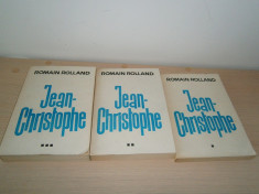 Romain Rolland-Jean Christophe, 3 volume, ed Muzicala 1985, noi! foto