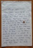 Scrisoare Lucia Demetrius catre Mia Groza, 4 pagini olografe, 1