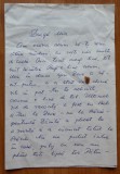 Scrisoare Lucia Demetrius catre Mia Groza, 4 pagini olografe, 1