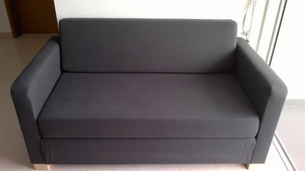 Ikea Solsta Canapea Extensibila 2 Locuri Ransta Albastru Inchis