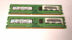 Ram 2 x 2 Gb DDR3 Desktop /1333 Mhz / Samsung / PC3-10600U /Dual Chanell (44R) foto