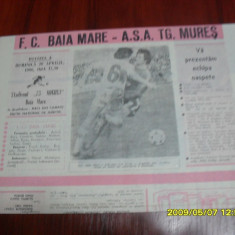 Program FC Baia Mare - ASA TG. Mures