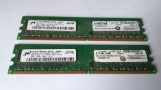 Ram 2 x 2 Gb DDR2 PC / Crucial By Micron 667 Mhz /PC2-5300U /Dual chanell (44Y) foto