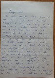 Scrisoare Lucia Demetrius catre Mia Groza, 4 pagini olografe