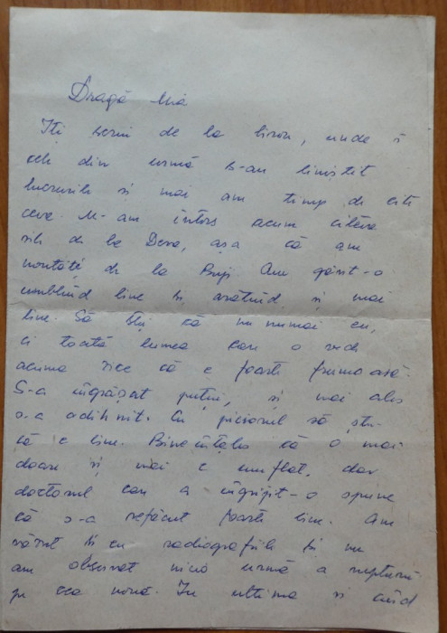 Scrisoare Lucia Demetrius catre Mia Groza, 4 pagini olografe