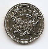 Marea Britanie 2 Pounds 1986 -Elizabeth II (Commonwealth Games Edinburgh) KM-947