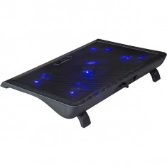 Cooler Pad Gaming Marvo Fn33 17 Inch Blue foto