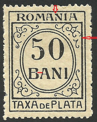 VARIETATE--ROMANIA--TAXA DE PLATA--1920 / 1926 MNH foto