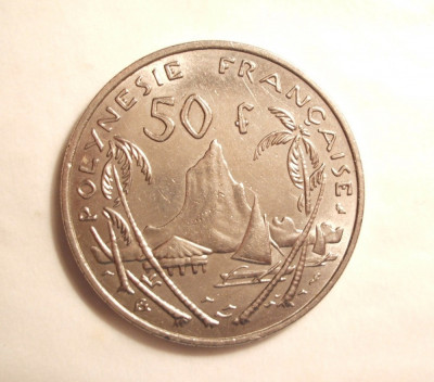 POLINEZIA FRANCEZA 50 FRANCI 1967 foto