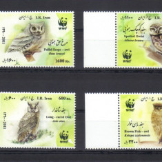 IRAN 2011, Fauna, WWF, serie neuzata, MNH