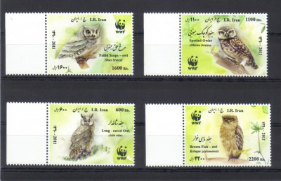 IRAN 2011, Fauna, WWF, serie neuzata, MNH foto