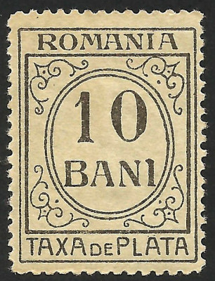 ROMANIA-VARIETATE-TAXA DE PLATA--1920 / 1926 MNH foto