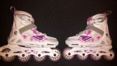 Role pentru fetite, Rollerblade Maxwheel ajustabile de la 33 la 36,5 foto