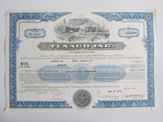 Certificat obligatiuni 25 000 USD la Texaco INC.din 1976 cu scadenta in 2006 foto