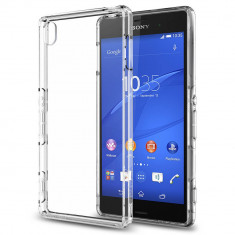 Husa Protectie Spate Spigen Ultra Hybrid Transparent pentru Sony Xperia Z3 foto