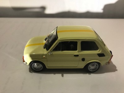 Macheta Fiat 126P Autoscoala - Polonia scara 1:43 foto