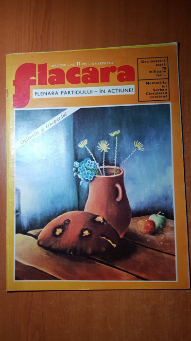 revista flacara 10 martie 1973-&quot; de ce sunt doborati copacii din jud. dambovita&quot;