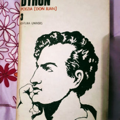 Byron - Poezia ( Don Juan ) , volumul 3, 685 pagini, 20 lei