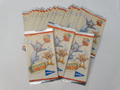 Lot 20 Cartonase Tom &amp;amp; Jerry sigilate noi - cartonas + sticker foto