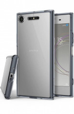 Husa Protectie Spate Ringke Fusion Smoke Black pentru Sony Xperia XZ1 foto