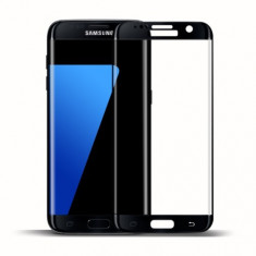 Folie Sticla Curbata Samsung Galaxy S7 Edge Full Face Neagra foto