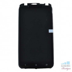 Display Cu TouchScreen Si Rama HTC One X XT Original SWAP Negru foto