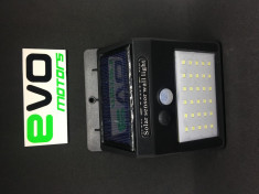 Proiector LED Solar cu Senzor de miscare 30 LED SMD IP65 fara fir BEC Gradina foto