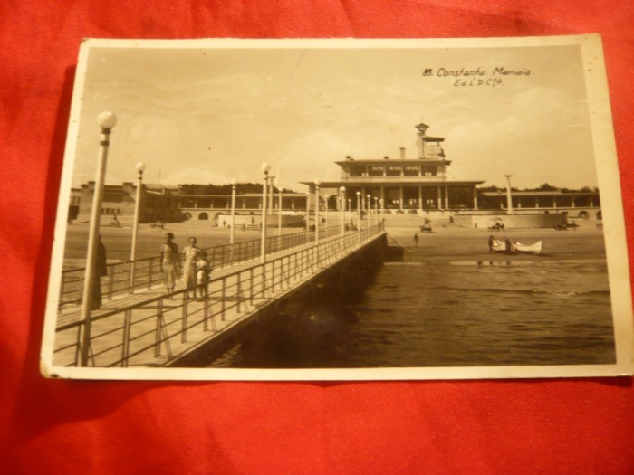 Ilustrata- Mamaia - Cazinoul vechi , circulat 1938 foto mare Ilustrata- Mamaia - Cazinoul vechi , circulat 1938 foto mare