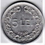 5 lei 1950 XF/a.UNC RPR (10), Aluminiu