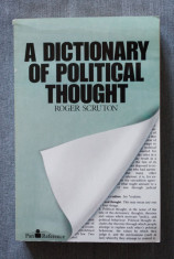 Roger Scruton - A Dictionary of Political Thought foto