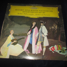 Mozart.von Karajan Eine Kleine Nachtmusik.Divertimento KV 287_vinyl,LP _ DG