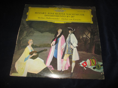 Mozart.von Karajan Eine Kleine Nachtmusik.Divertimento KV 287_vinyl,LP _ DG foto