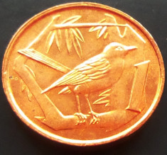Moneda EXOTICA 1 CENT - INSULELE CAYMAN, anul 1972 *cod 3321 = PERFECT UNC! foto