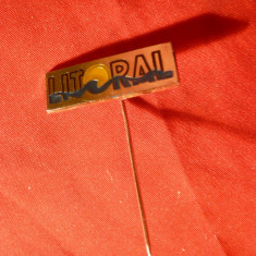 Insigna Romania - Litoral , metal si email , L= 2,5 cm