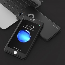 Husa 360 GRADE compatibila iPhone 7 PLUS cu Folie de protectie inclusa - BLACK foto mare Husa 360 GRADE compatibila iPhone 7 PLUS cu Folie de protectie inclusa - BLACK foto mare